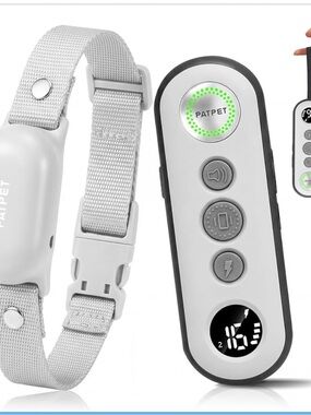 White Dog Training Collar with Remote
